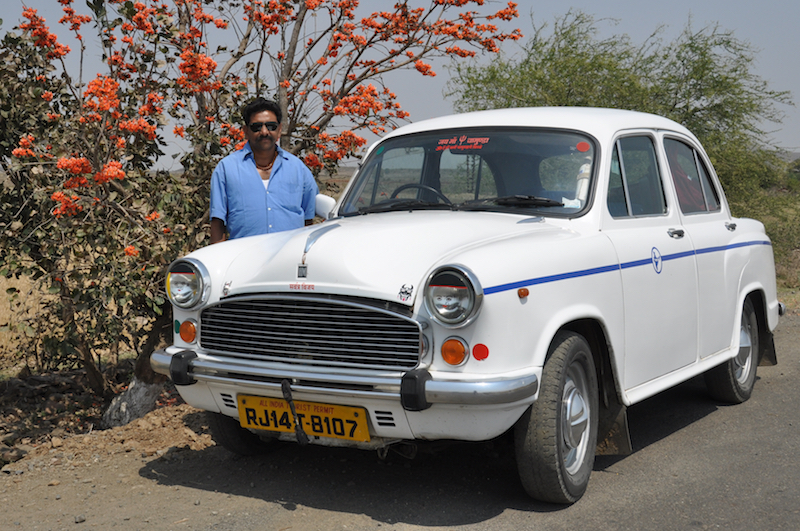 Raj in 2003 with his first Ambassador